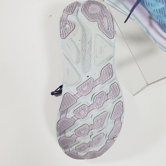 Hoka One One Clifton Women’s Running Shoes Size 9.5B Blue Purple Sneakers - Picture 10 of 11